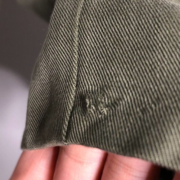 Milly Seamed Shift Dress in Olive Green - Picture 13 of 14